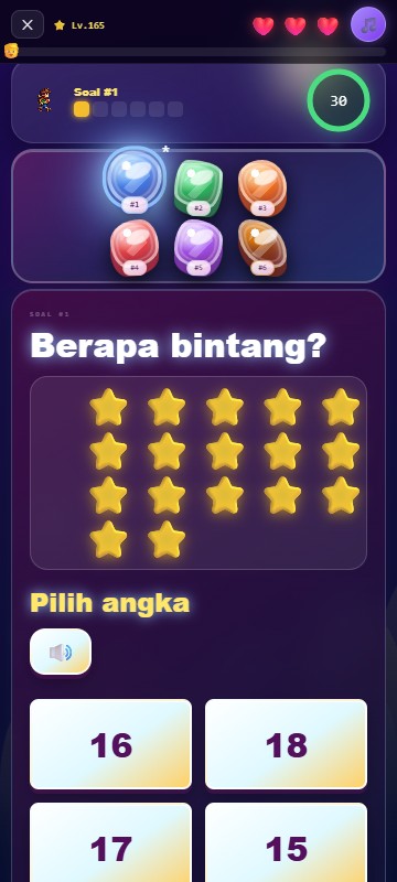Contoh soal menghitung bintang dengan pilihan angka